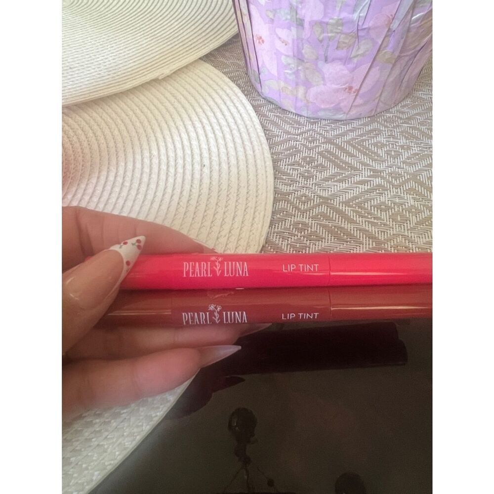 Pearl Luna Lip Tint Duo - Bright Pink & Warm Brown